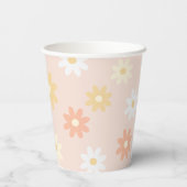 Gobelets En Papier Boho Daisy Baby Onederful 1st Birthday Party (Verso)