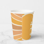 Gobelets En Papier Boho Eté Premier Voyage Autour Du Soleil Anniversa (Droite)