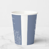 Gobelets En Papier Boho Fleur sauvage moderne Mariage aquarelle (Gauche)