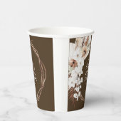 Gobelets En Papier Boho Flowers Pampa Grass Botanical Bridal Shower (Droite)