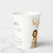 Gobelets En Papier Boho Nouveau chapitre Wild Lion Balloon Baby showe (Droite)