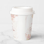 Gobelets En Papier Boho Pampas Grass Fête des mariées bohème Café (Droite)