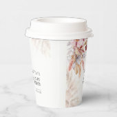 Gobelets En Papier Boho Pampas Grass Girl Baby shower (Droite)