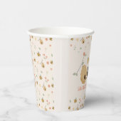 Gobelets En Papier Boho Premier jour d'abeille 1er anniversaire d'abe (Droite)