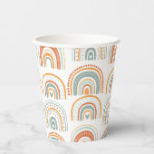 Gobelets En Papier Boho Rainbow MR Onederful Birthday Party (Recto)