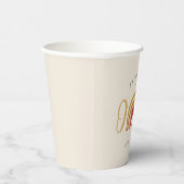 Gobelets En Papier Boho Rainbow Un Premier Anniversaire (Droite)