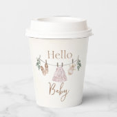 Gobelets En Papier Boho rose Fille Vêtements bébé (Verso)