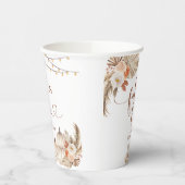 Gobelets En Papier Boho Rustic Citrouille Fall in Love Paper Cup (Gauche)