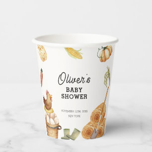 Gobelets En Papier Boho Rustique Cultivé Localement Baby shower De Po