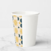 Gobelets En Papier Boho Sun Moon Stars bleu jaune (Gauche)