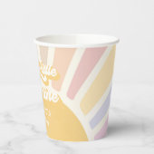 Gobelets En Papier Boho Sunshine 1er Voyage Autour Du Soleil Annivers (Gauche)