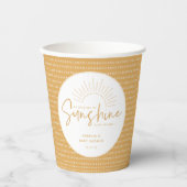 Gobelets En Papier Boho Sunshine Baby shower tasses en papier (Recto)