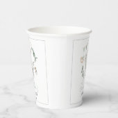 Gobelets En Papier Boho vert Eucalyptus garçon baby shower tasse de p (Droite)