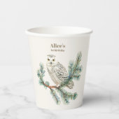 Gobelets En Papier Boho Winter Onederland Anniversaire (Recto)