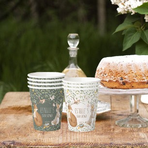 Gobelets En Papier Boho Woodland Animaux Forest Friends Baby shower