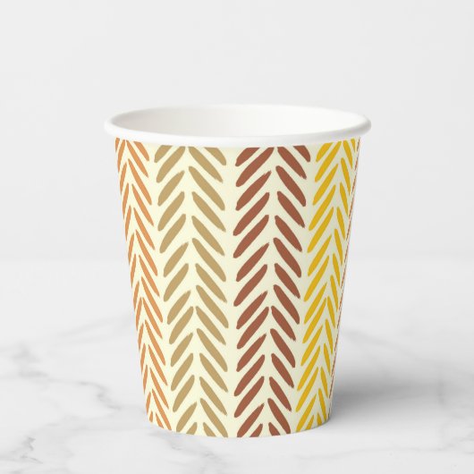 Gobelets En Papier Boho Woodland Arc-en-ciel Premier anniversaire (Verso)