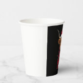 Gobelets En Papier Boho Xmas Christmas Highland Cow T-Shirt (3) (Droite)