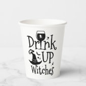 Gobelets En Papier Boire des sorcières drôle d'hallloween filles