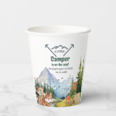 Gobelets En Papier Bois Animaux Aventure Camper Baby shower (Verso)