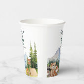 Gobelets En Papier Bois Animaux Aventure Camper Baby shower (Droite)