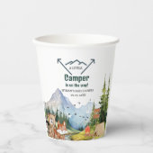 Gobelets En Papier Bois Animaux Aventure Camper Baby shower (Recto)