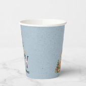 Gobelets En Papier Bois Animaux Baby shower garçon (Gauche)