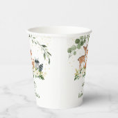 Gobelets En Papier Bois Baby shower Vert Or (Droite)