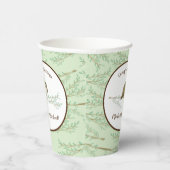 Gobelets En Papier Bois de Baby shower de hibou (Droite)