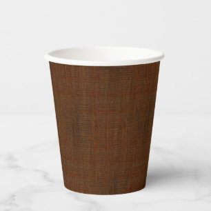 Gobelets En Papier Bois de bambou rustique - Tissu