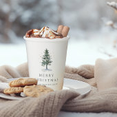 Gobelets En Papier Bois d'hiver Pinède de Noël