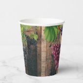Gobelets En Papier Bois et raisins rustiques (Droite)