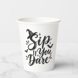 Gobelets En Papier Bois si tu oses Tasse drôle de sorcière pour fête