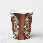 Gobelets En Papier Bois sur mesure Rustique Masculine moderne Anniver (Droite)