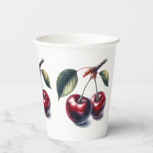 Gobelets En Papier Boisson Charming Cherry (Verso)