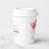 Gobelets En Papier Boisson de cocktail moderne rose pour la douche de (Droite)