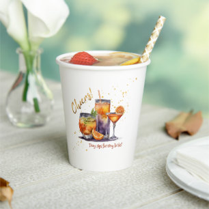 Gobelets En Papier Boissons de cocktail d'Halloween pour une baby sho
