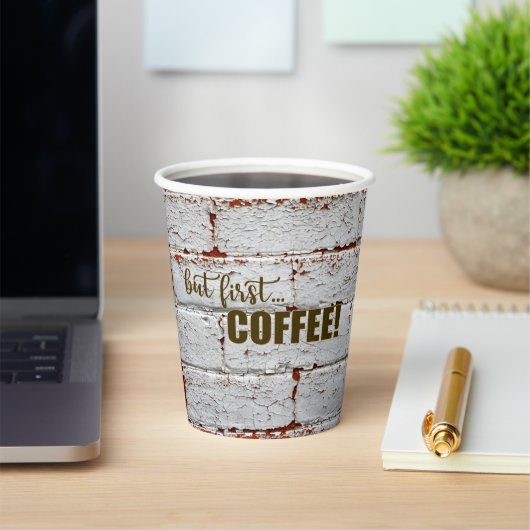 Gobelets En Papier Boîte à bois Boîte à papier (Insitu)