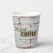 Gobelets En Papier Boîte à bois Boîte à papier (Recto)