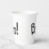 Gobelets En Papier Boite mignonne typographie simple manuscrite Hallo (Droite)