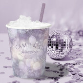 Gobelets En Papier Bokeh et papillon Quinceanera ID1030