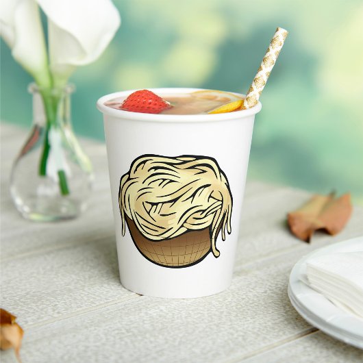 Gobelets En Papier Bol de spaghetti Alimentation de nouilles de pâtes