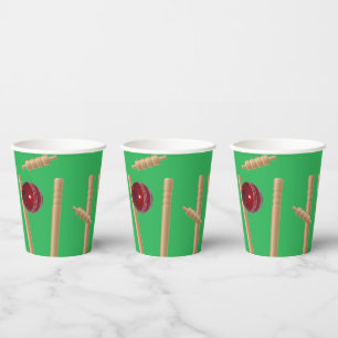 Gobelets En Papier Bol Vert Au Cricket,