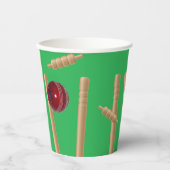 Gobelets En Papier Bol Vert Au Cricket, (Recto)