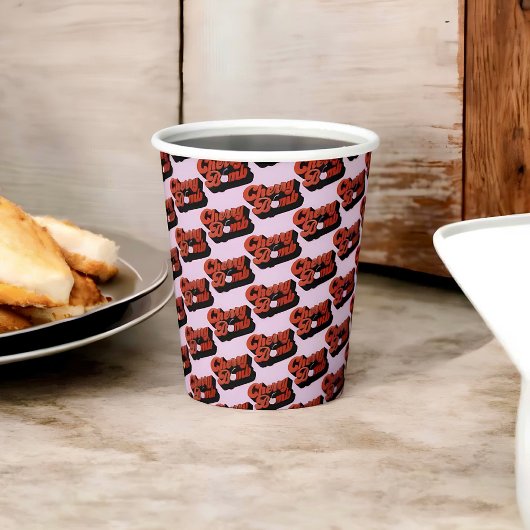 Gobelets En Papier Bombe cerise