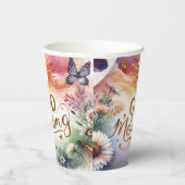 Gobelets En Papier bon matin couleur de l'eau (Droite)