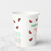 Gobelets En Papier Bon Ramadan Libre Iftar avec Duas Watermelon (Droite)
