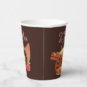 Gobelets En Papier Bon thanksgiving customisé Automne automne (Droite)