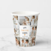 Gobelets En Papier Bon thanksgiving photo Collage moderne grand-mère (Recto)