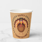 Gobelets En Papier Bon thanksgiving Turquie tasse de papier (Verso)