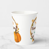 Gobelets En Papier Bon thanksgiving Wreath tasse papier (Gauche)